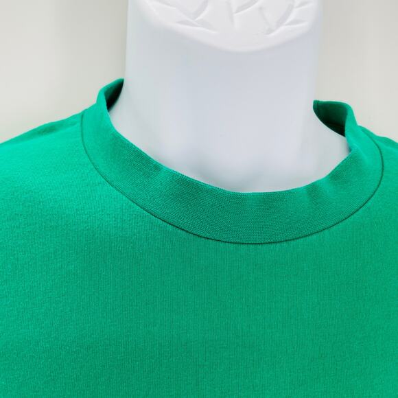 REEBOK Men's T-Shirt L Classic Short Sleeve Green Monogram Chest - Picture 3 of 10